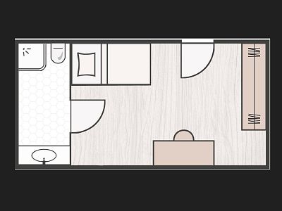 Einzelzimmer ohne Balkon