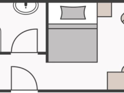 Einzelzimmer ohne Balkon